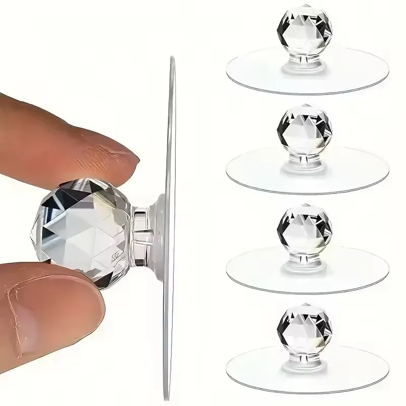 Furniture Hardware Manufacturers - 20pcs Transparent Crystal Door Knobs Cabinet