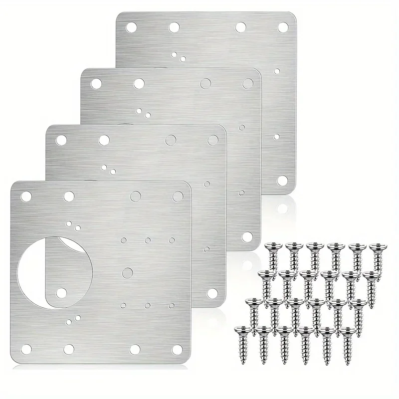 Cabinet Hinge Overlay - 4-piece cabinet hinge repair panel, kitchen