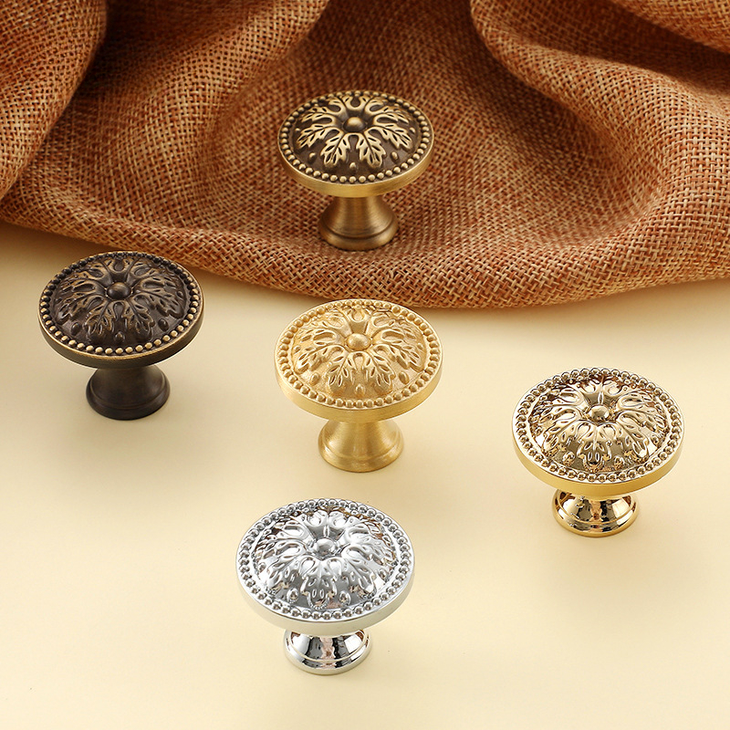 1pcs Satin Brass Cabinet Door  - Vintage Furniture Hardware Pulls incelemesi ve fiyatı