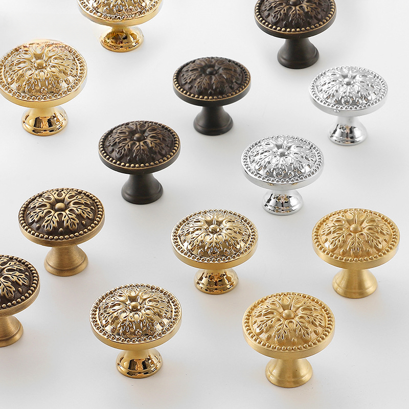 1pcs Satin Brass Cabinet Door  - Vintage Furniture Hardware Pulls incelemesi ve fiyatı