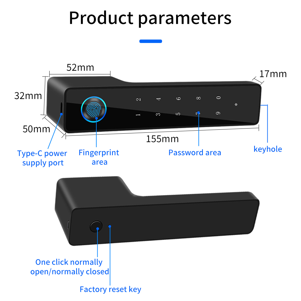 Minimalist Electronic Fingerpr - Furniture Hardware Manufacturers incelemesi ve fiyatı