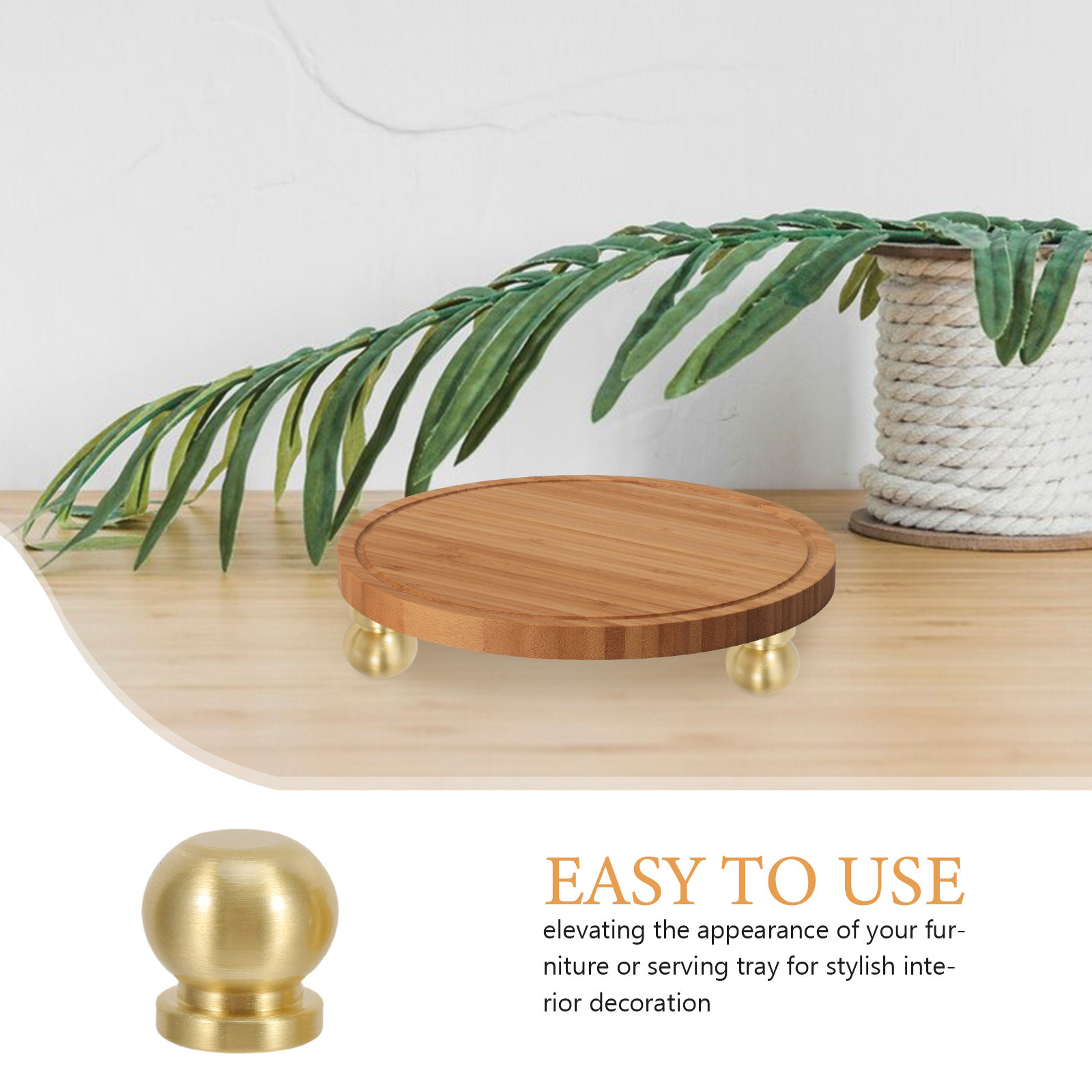 4pcs Brass Wooden Box Feet Bal - Furniture Hardware Replacement incelemesi ve fiyatı