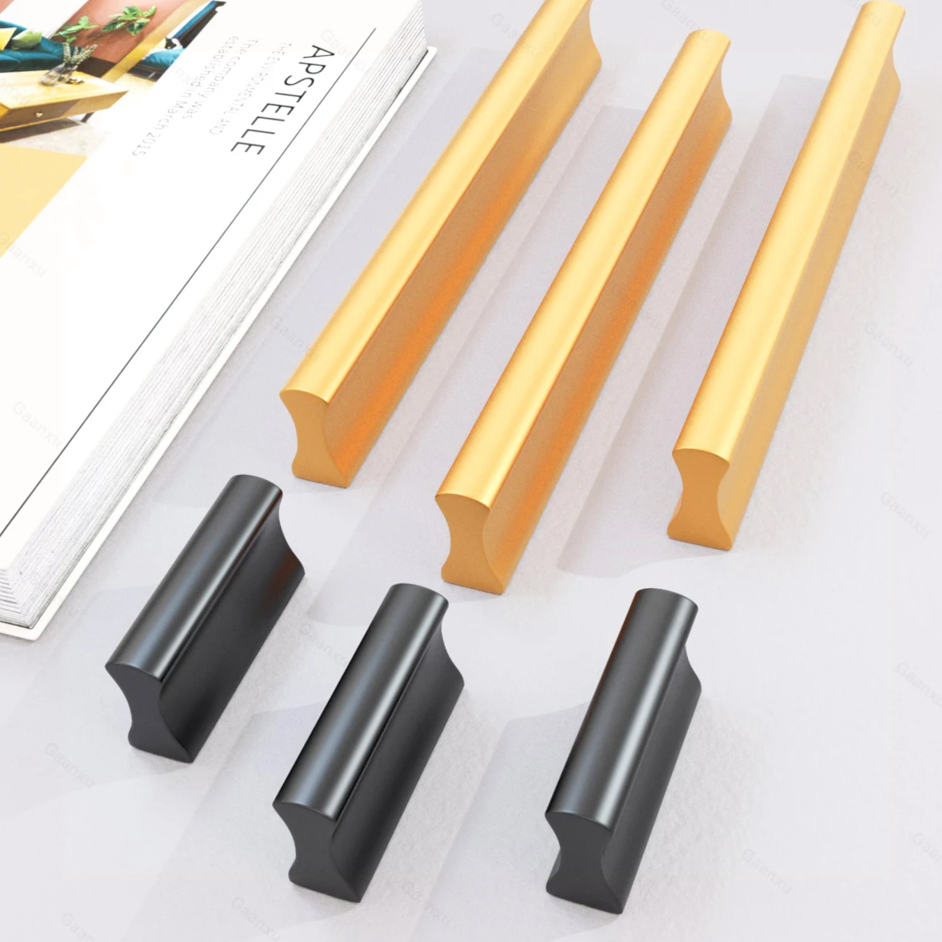 American Long Cabinet Door Han - Drawer Pull Gold incelemesi ve fiyatı