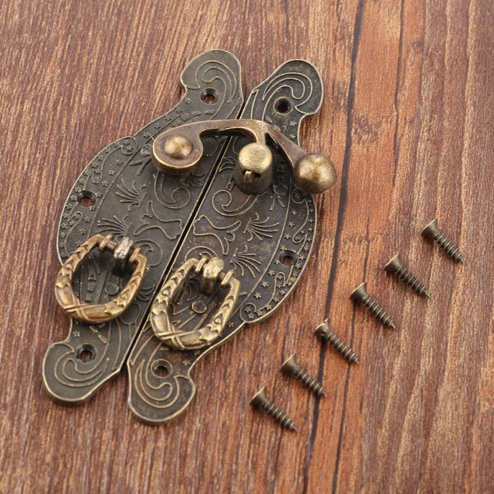 1PC Antique Box Latch Hasp Vin - Furniture Hardware Latch incelemesi ve fiyatı