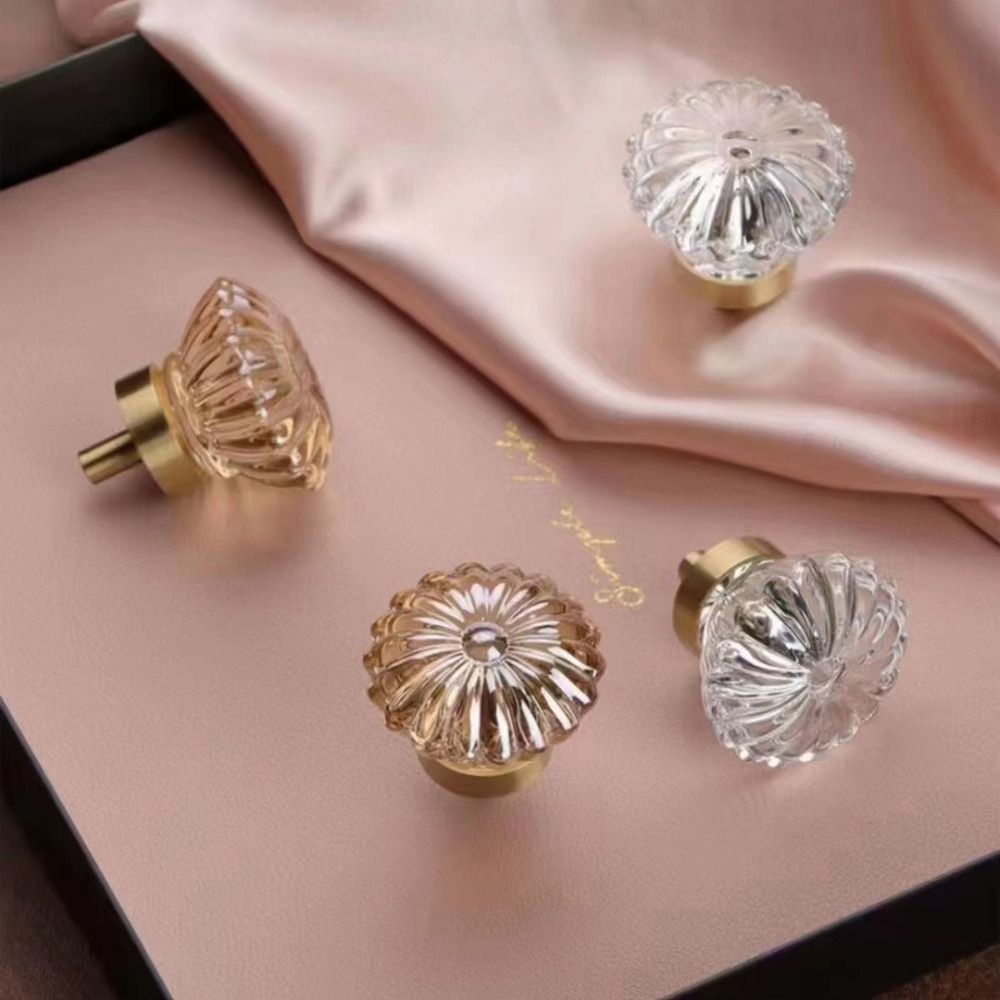 Crystal Glass Furniture Handle - Drawer Pull Gold incelemesi ve fiyatı