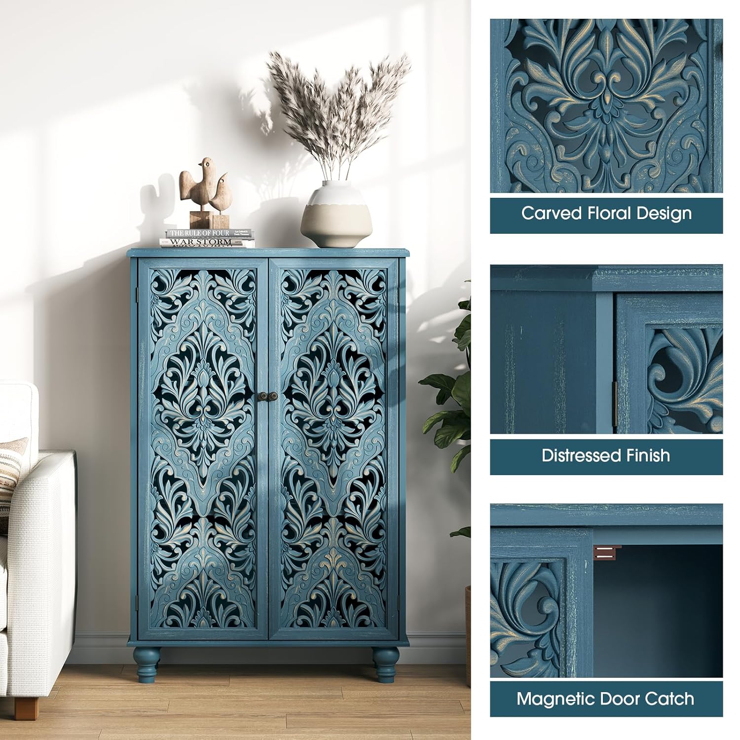 Mandala Carved Door Accent Cab - Cabinet Hinge Overlay incelemesi ve fiyatı