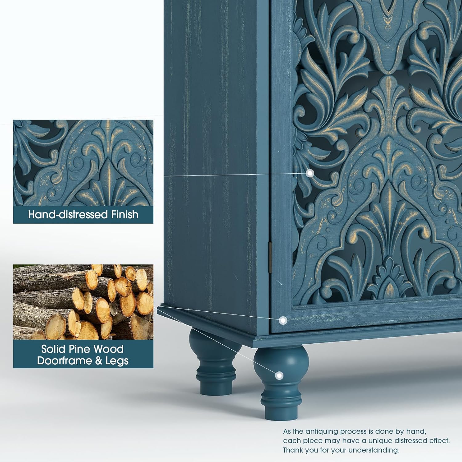 Mandala Carved Door Accent Cab - Cabinet Hinge Overlay incelemesi ve fiyatı