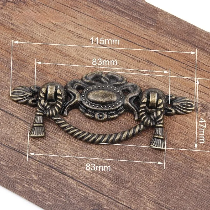 1PC Retro Alloy Kitchen Drawer - Vintage Furniture Hardware Pulls incelemesi ve fiyatı