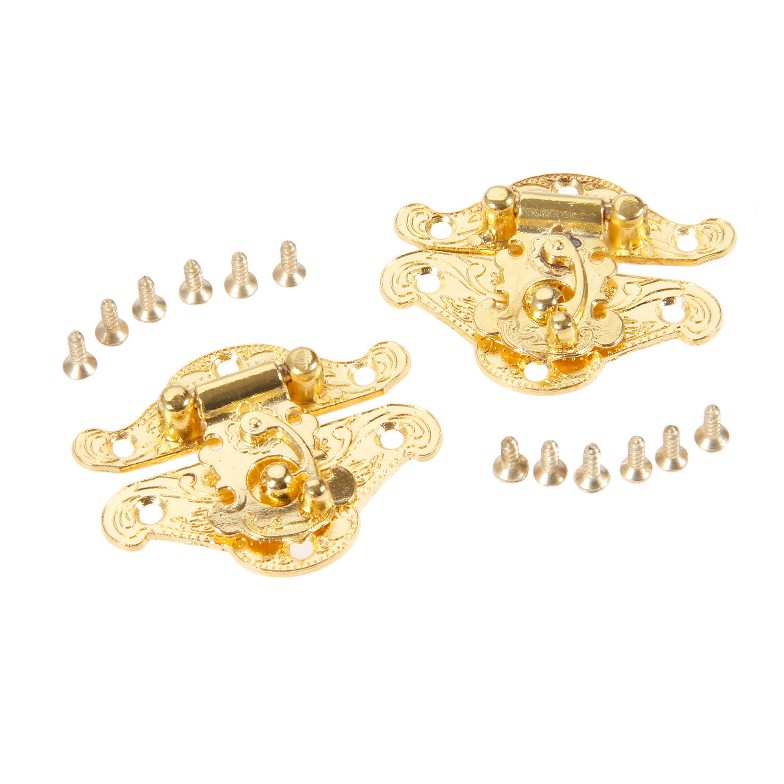 DRELD 2Pcs Antique Gold Box La - Furniture Hardware Latch incelemesi ve fiyatı