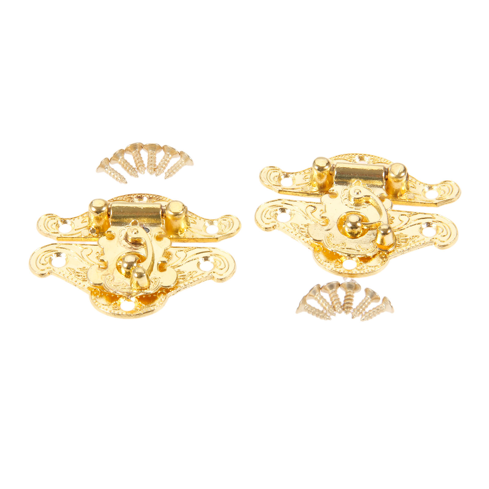 DRELD 2Pcs Antique Gold Box La - Furniture Hardware Latch incelemesi ve fiyatı