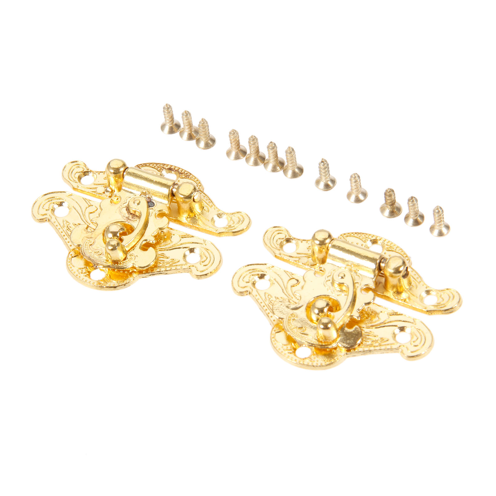 DRELD 2Pcs Antique Gold Box La - Furniture Hardware Latch incelemesi ve fiyatı