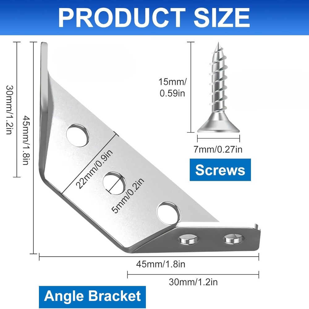 1-120Set Furniture Corner Conn - Furniture Hardware Fixing Screws incelemesi ve fiyatı