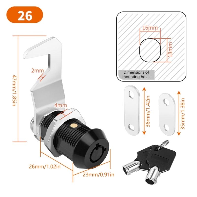 652F 2pcs Cabinet Security Loc - Cabinet Lock Key incelemesi ve fiyatı