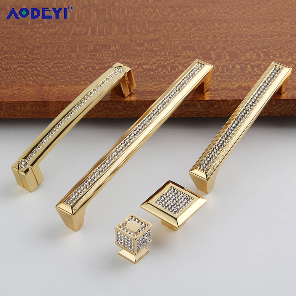 24K Real Gold Sliver Crystal D - Drawer Pull Gold incelemesi ve fiyatı