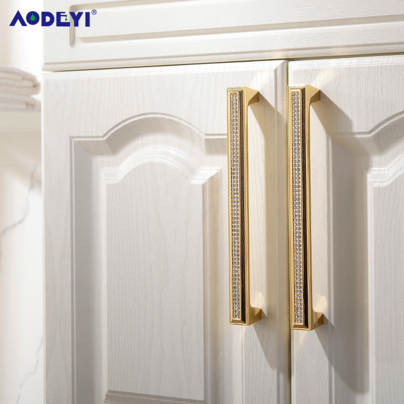 24K Real Gold Sliver Crystal D - Drawer Pull Gold incelemesi ve fiyatı