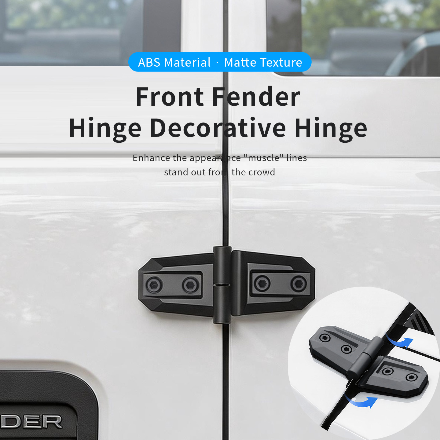 2PCS ABS Car Engine Hood Door  - Furniture Hardware Fittings incelemesi ve fiyatı