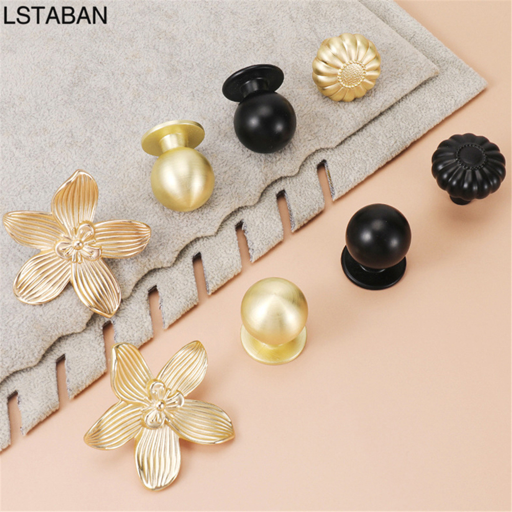 Flower Shape Solid Gold Kitche - Drawer Pull Gold incelemesi ve fiyatı