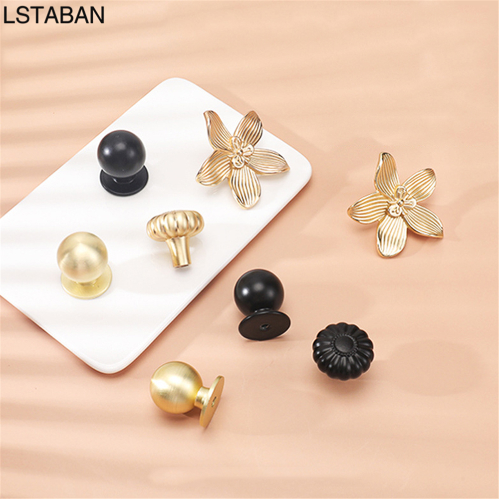 Flower Shape Solid Gold Kitche - Drawer Pull Gold incelemesi ve fiyatı
