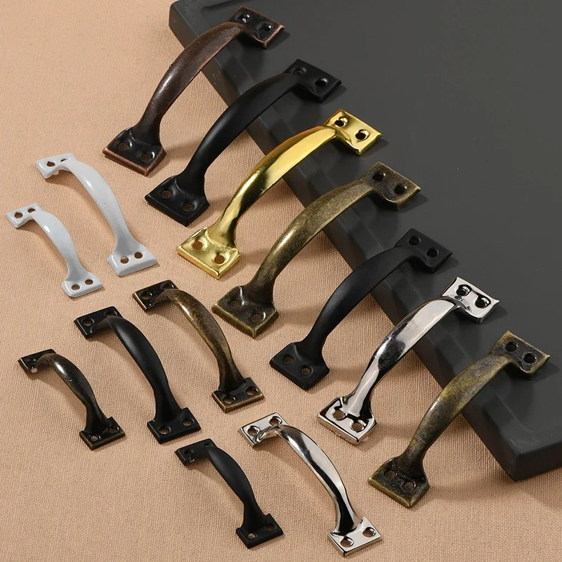 3.9/5.5Inch Bow-Shaped Iron Ha - Vintage Furniture Hardware Pulls incelemesi ve fiyatı