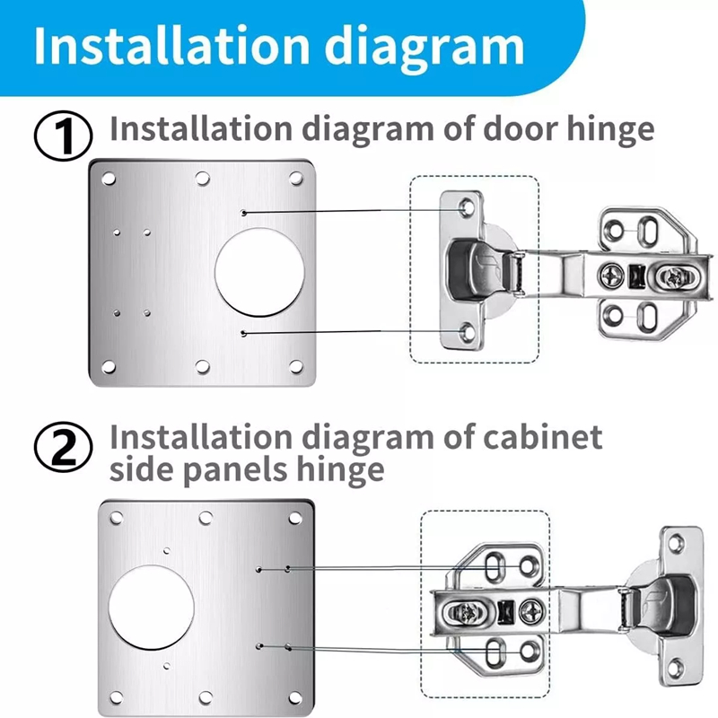 2/10Pcs Sets Hinge Repair Plat - Furniture Hardware Fixing Screws incelemesi ve fiyatı