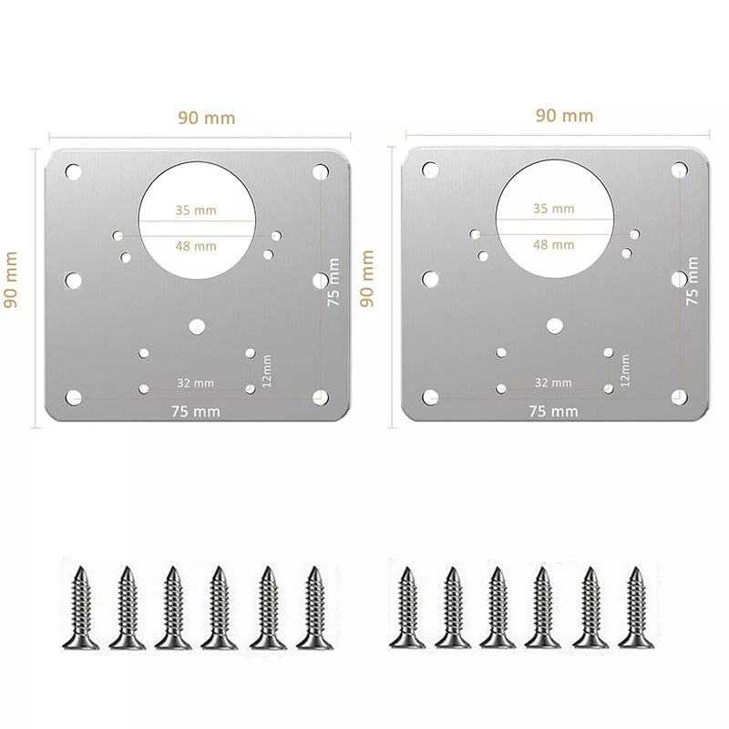 2/10Pcs Sets Hinge Repair Plat - Furniture Hardware Fixing Screws incelemesi ve fiyatı