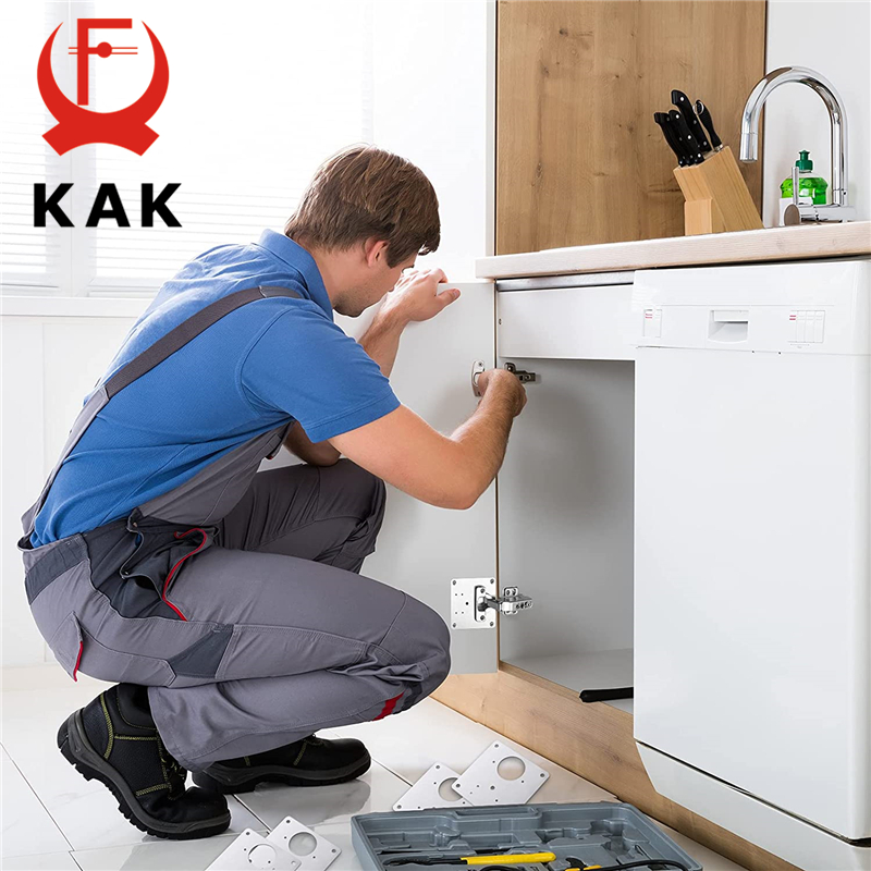 KAK 8pcs Hinge Repair Plate Br - Furniture Hardware Fixing Screws incelemesi ve fiyatı