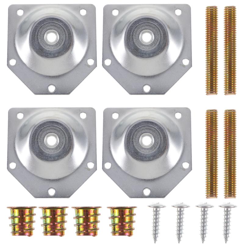 4pcs Angled Legs Fixing Plate  - Furniture Hardware Fixing Screws incelemesi ve fiyatı