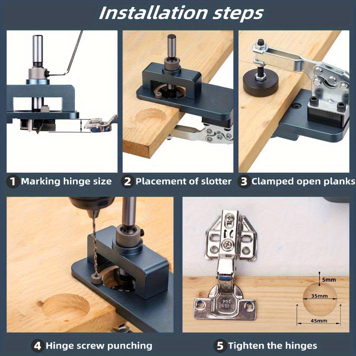 35mm Hinge Jig - Precise Borin - Furniture Hardware Fittings incelemesi ve fiyatı