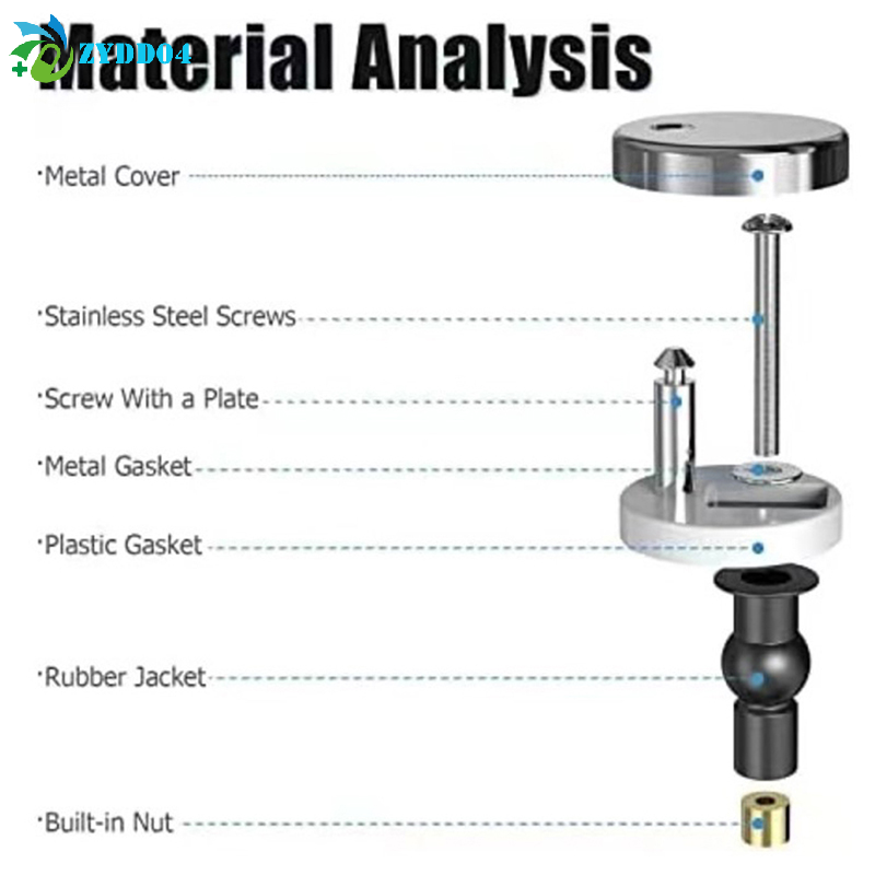 ●2Pcs Toilet Seat Hinges Top F - Furniture Hardware Fixing Screws incelemesi ve fiyatı