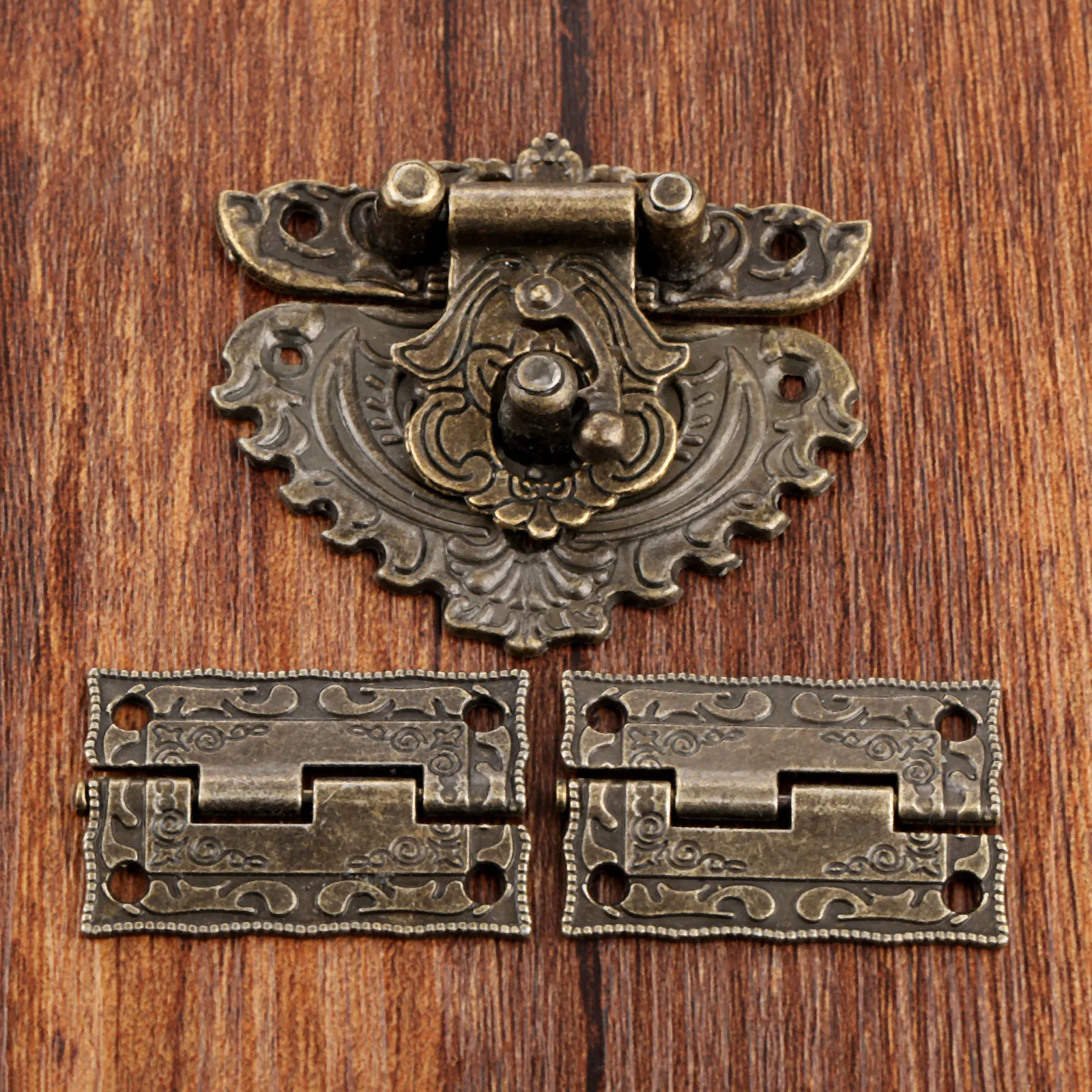3pcs/set Antique Bronze Padloc - Furniture Hardware Latch incelemesi ve fiyatı