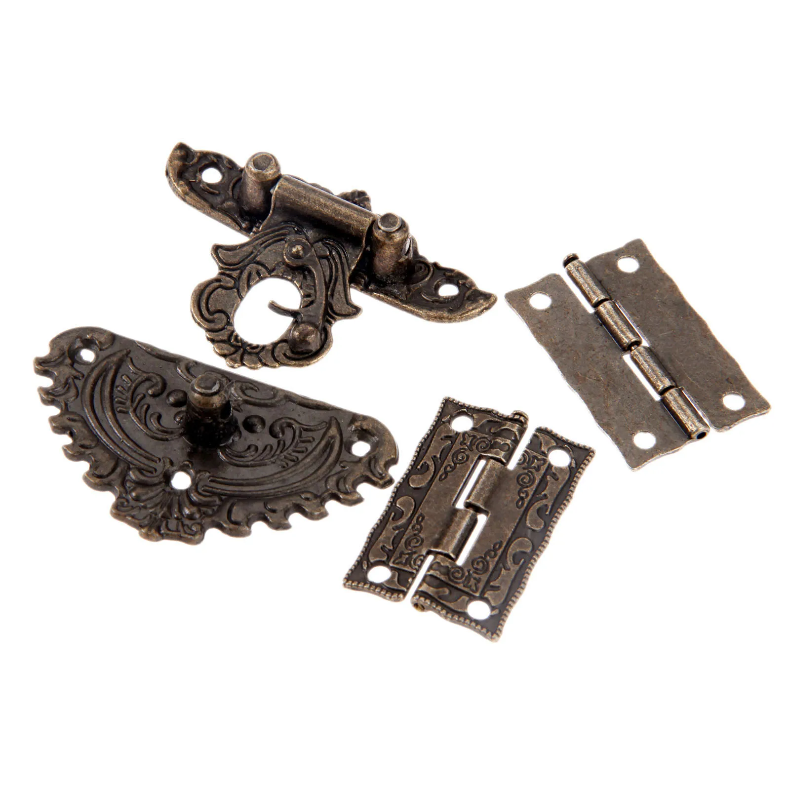 3pcs/set Antique Bronze Padloc - Furniture Hardware Latch incelemesi ve fiyatı