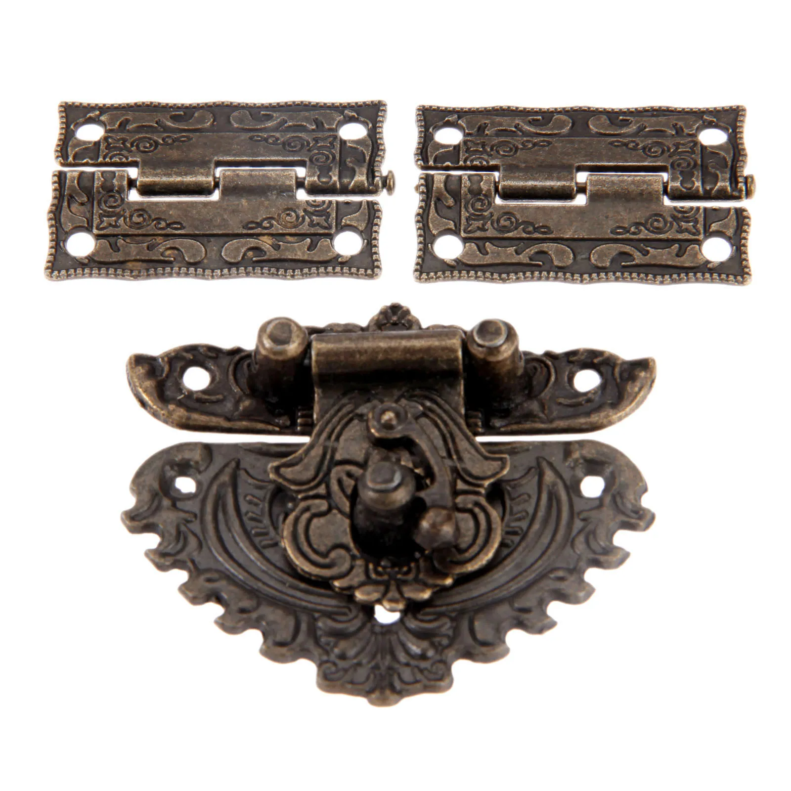 3pcs/set Antique Bronze Padloc - Furniture Hardware Latch incelemesi ve fiyatı
