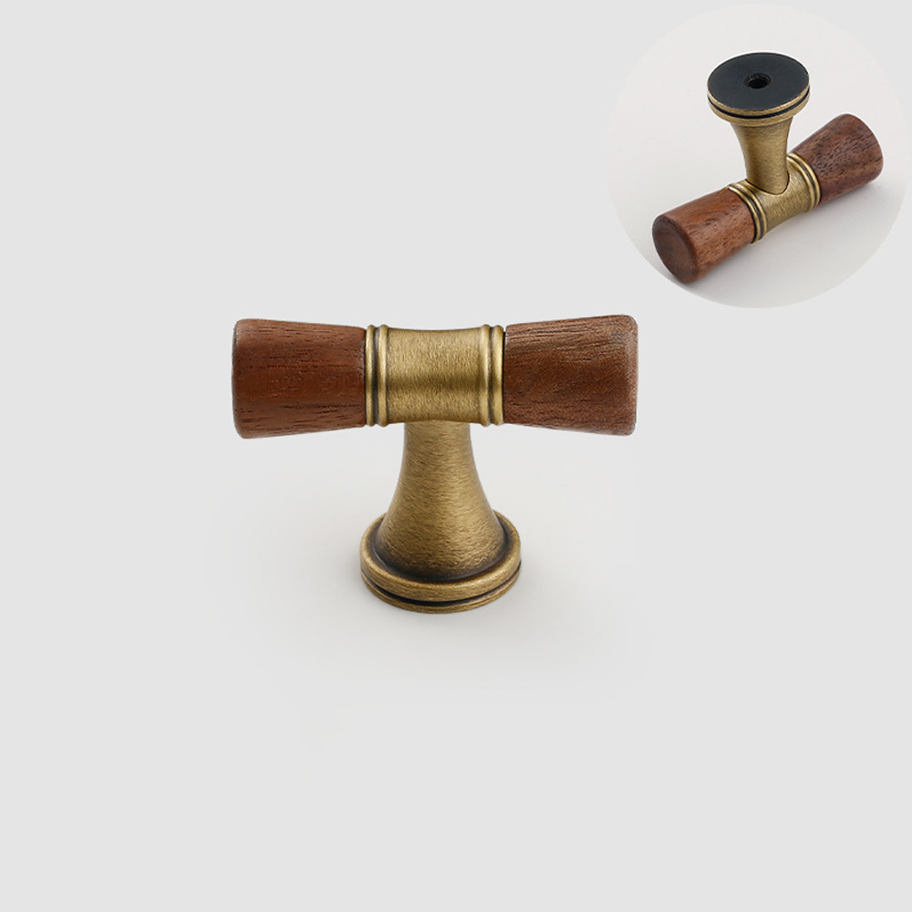 Vintage Walnut Brass Handle Ro - Vintage Furniture Hardware Pulls incelemesi ve fiyatı