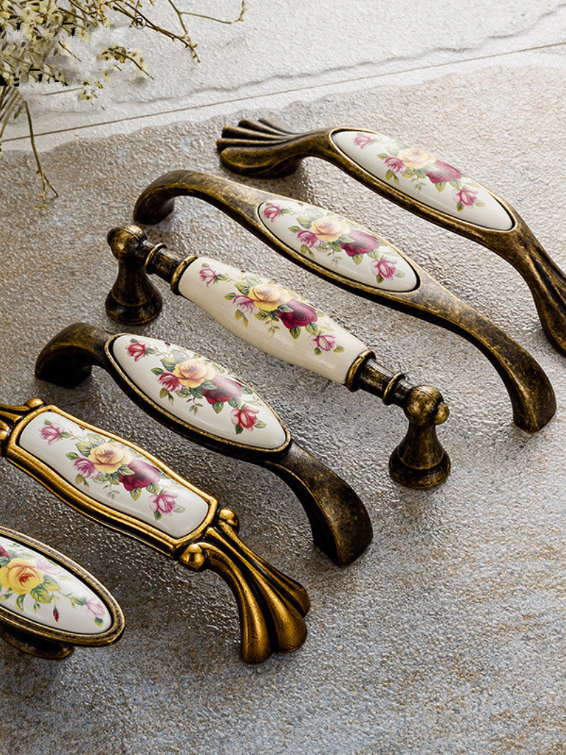 Vintage Ceramic Handle  Cabine - Vintage Furniture Hardware Pulls incelemesi ve fiyatı