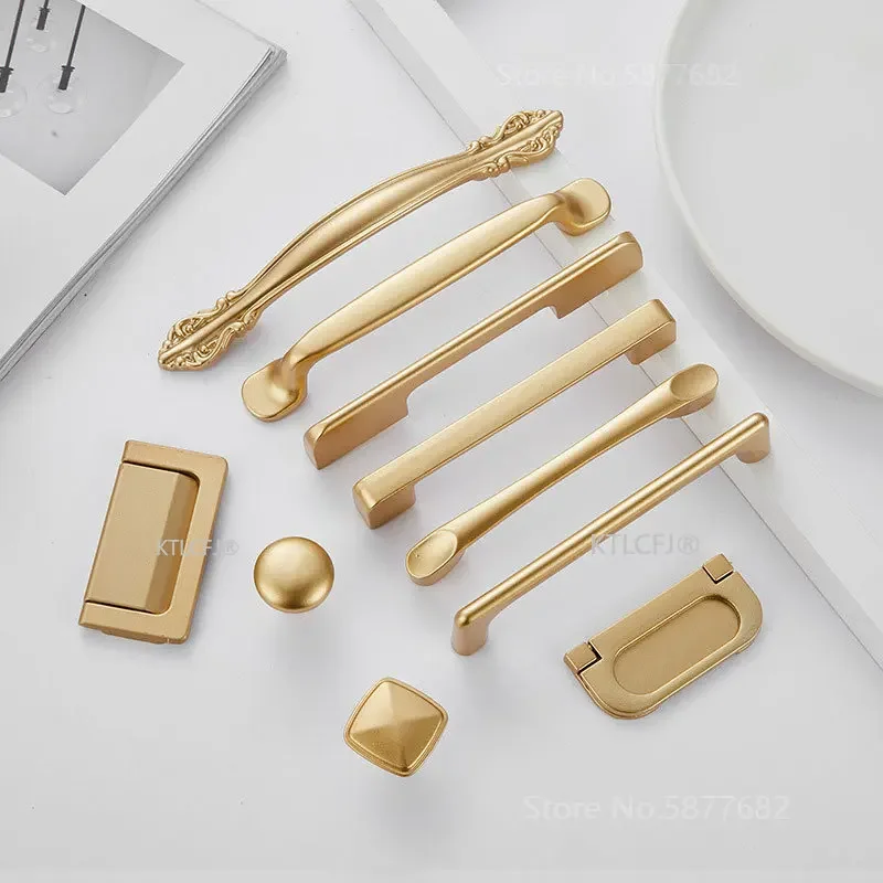 Kitchen Cupboard Knob Square U - Drawer Pull Gold incelemesi ve fiyatı