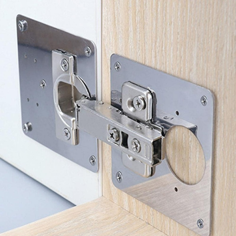 Cabinet Door Hinge Repair Plat - Furniture Hardware Fixing Screws incelemesi ve fiyatı