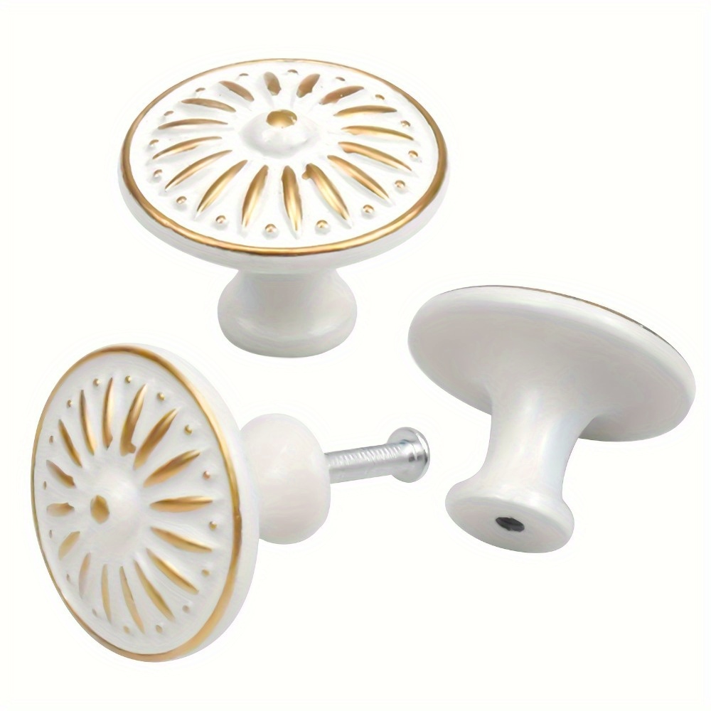 10PCS Antique Style Ivory Whit - Vintage Furniture Hardware Pulls incelemesi ve fiyatı