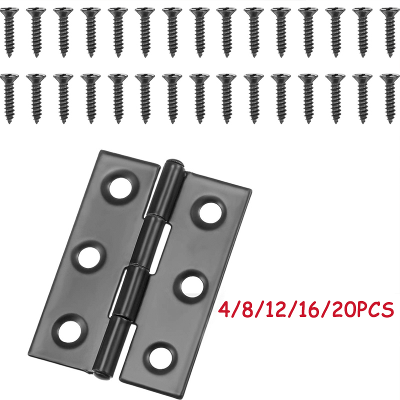 WV Black Door Hinges Stainless - Furniture Hardware Fixing Screws incelemesi ve fiyatı