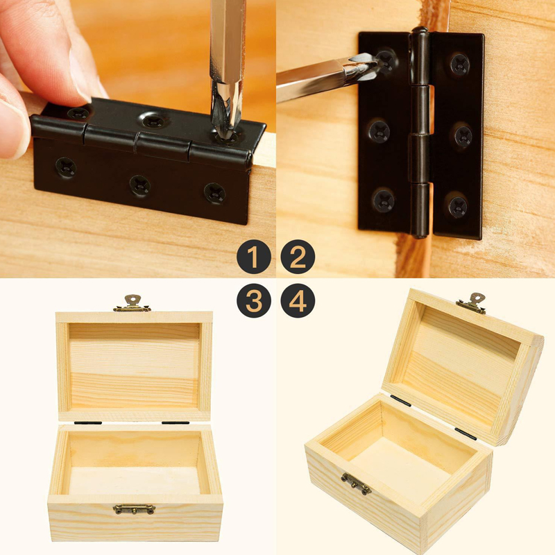 WV Black Door Hinges Stainless - Furniture Hardware Fixing Screws incelemesi ve fiyatı